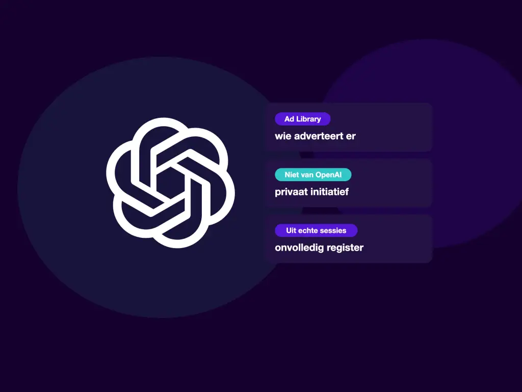ChatGPT Ad Library: publiek register van advertenties in ChatGPT, een privaat initiatief op basis van echte gebruikerssessies