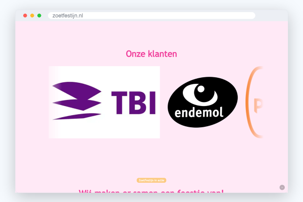 n2-ztf-b3 Website van ZoetFestijn, schermafbeelding uit de klantcase