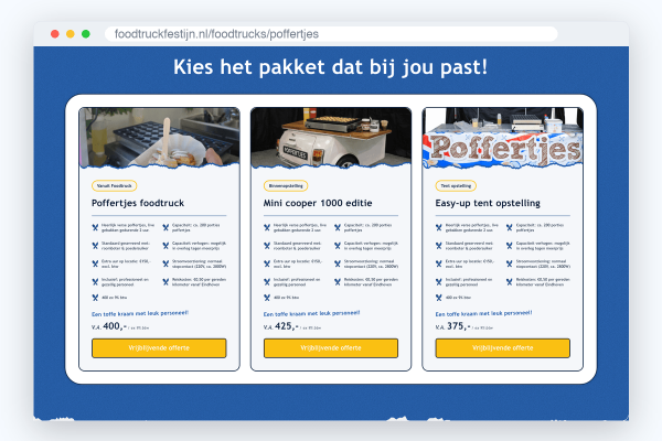 n4-ftf-d Website van Foodtruckfestijn, schermafbeelding uit de klantcase