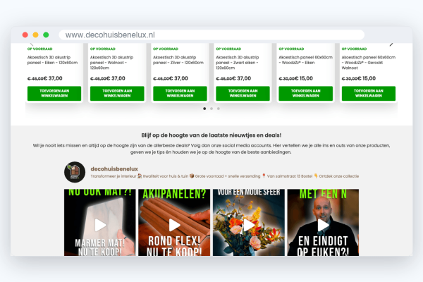 n5-dch-s1 Website van Decohuis Benelux, schermafbeelding uit de klantcase