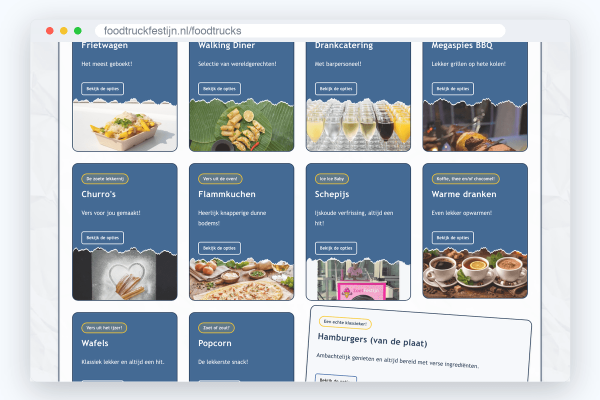 n5-ftf-s1 Website van Foodtruckfestijn, schermafbeelding uit de klantcase