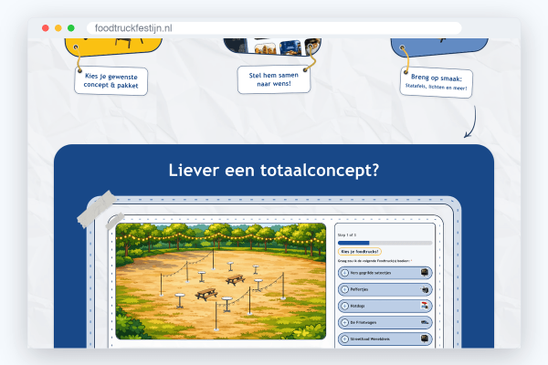 n5-ftf-s2 Website van Foodtruckfestijn, schermafbeelding uit de klantcase