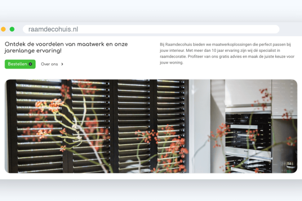 n5-rdh-s2 Website van Raamdecohuis, schermafbeelding uit de klantcase