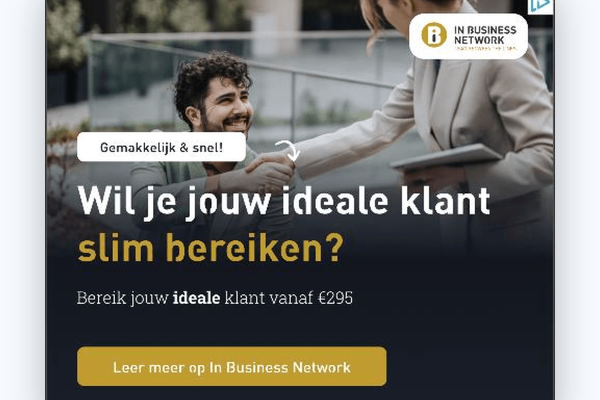 Displaybanner uit de campagne voor In Business Network