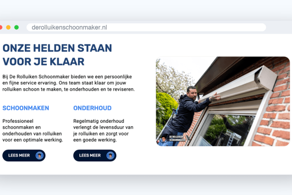 Blok Onze helden staan voor je klaar: schoonmaken en onderhoud op derolluikenschoonmaker.nl
