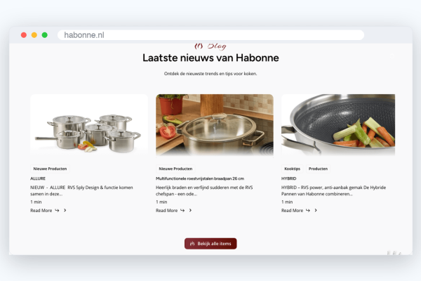 hab-blok-kooktips Website van Habonne, schermafbeelding uit de klantcase