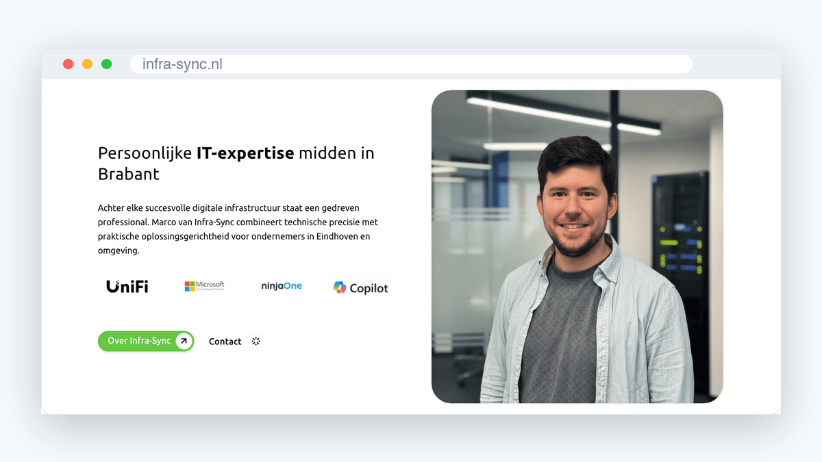 Blok Persoonlijke IT-expertise midden in Brabant op infra-sync.nl