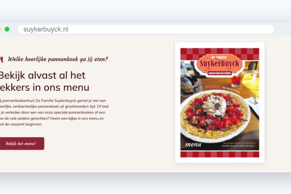 suykerbuyck pannenkoeken menu Menublok met menukaart op suykerbuyck.nl