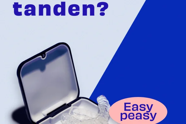 Beeld Social Campagne White Teeth Forever blauw