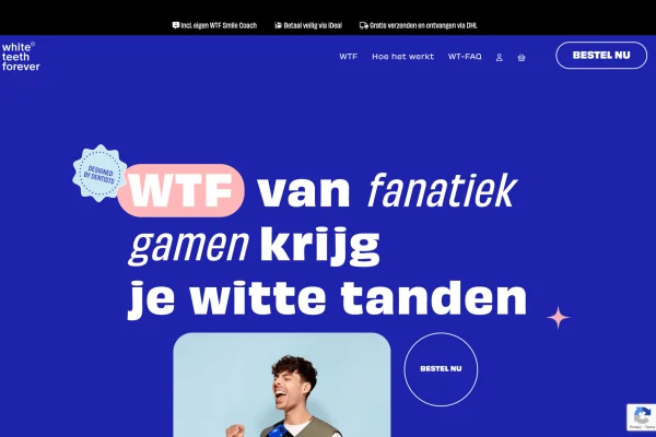 Homepage - WTF - maatwerk WordPress website
