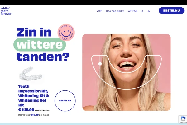 Tanden slider - WTF - maatwerk WordPress website