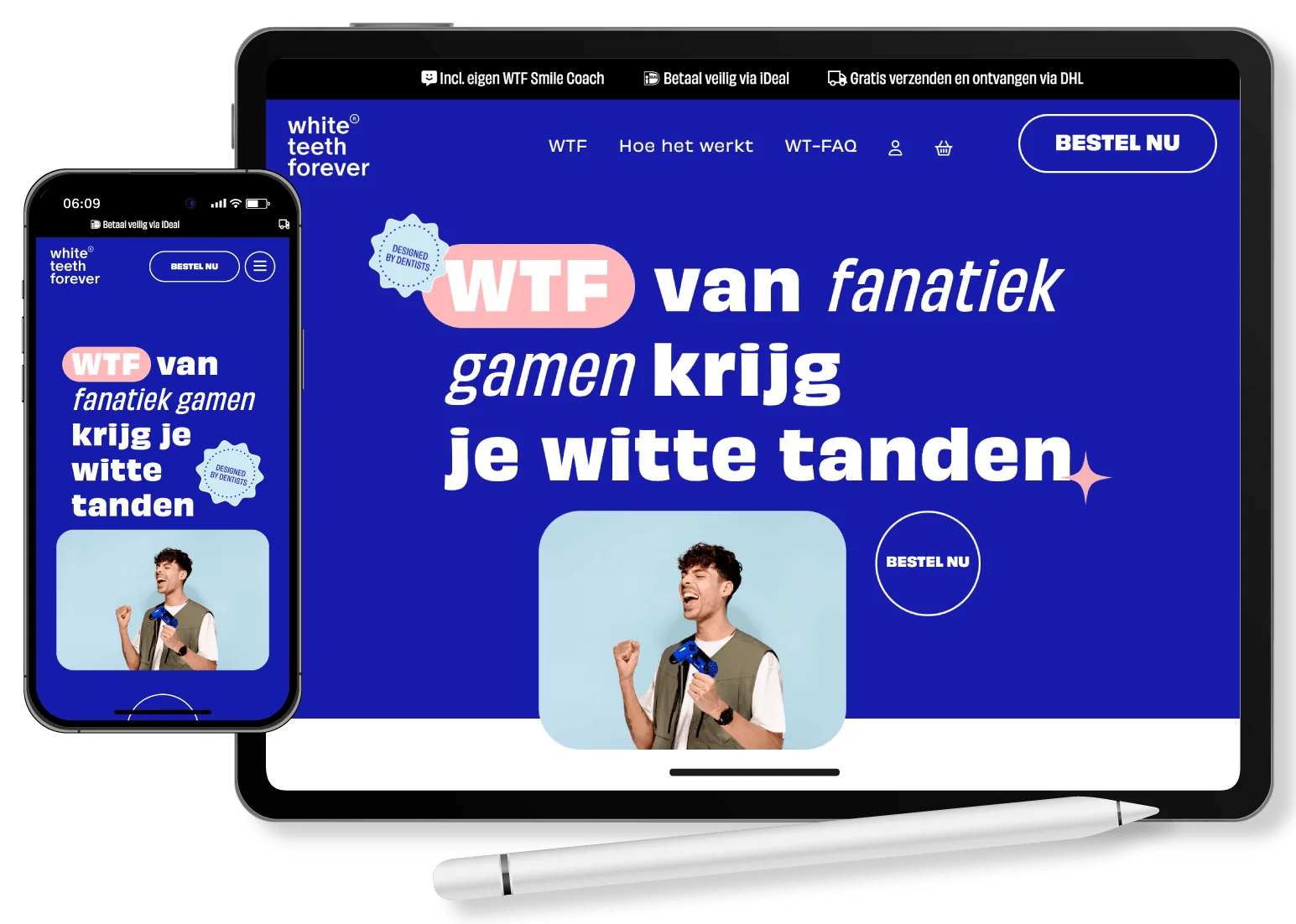 WTF - White Teeth Forever - website