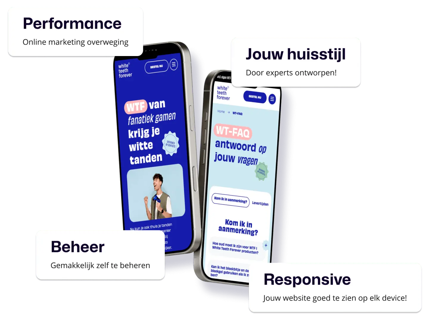 Website laten maken visual met voordelen uitgelicht op responsive design